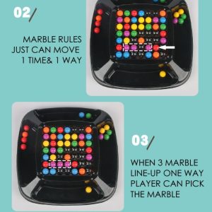 Mainan match 2 game beads, Mainan marble kelereng warna match 2 3 game