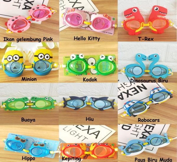 Kacamata renang anak, Kacamata kartun lucu doraemon hello kitty anak