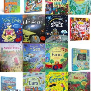 Buku usborne look inside, lift the flip, buku bacaan pengetahuan impor