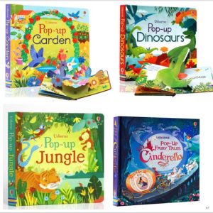 Buku USBORNE pop up dinosours, pop up cinderella, pop up Jungle
