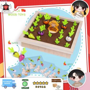 Mainan memory game, Memotages, Mainan ingatan anak old mac donald