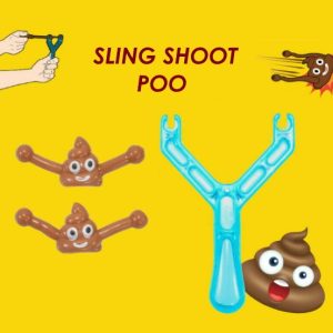 Mainan ketapel sticky poop poo, Slingshot ketapel tempel tembok usil