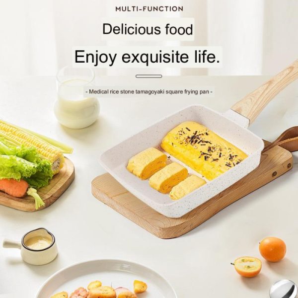 Panci Penggorengan Telur persegi panjang,Omelette Egg Tamagoyaki Bento