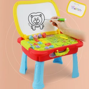 Mainan meja belajar papan tulis pancing, Learning table multi fungsi