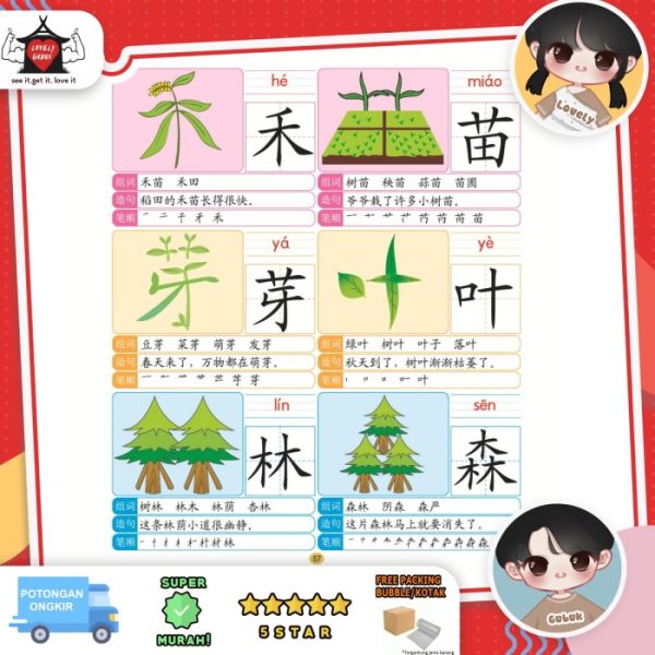 Buku belajar kata mandarin, Buku asal usul huruf mandarin