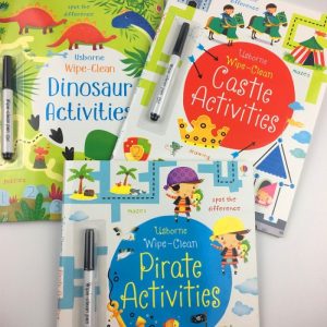 Buku usborne belajar menulis, wipe-clean, buku tulis hapus belajar