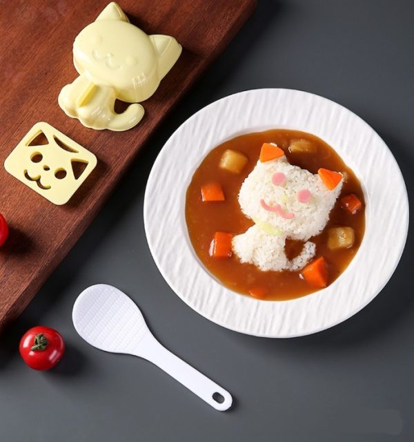 Cetakan bento cat dog, Cetakan nasi bekal anak kucing doggy
