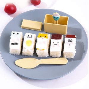 Cetakan bekal bento nasi persegi panjang, Aksesoris bento nasi cetakan