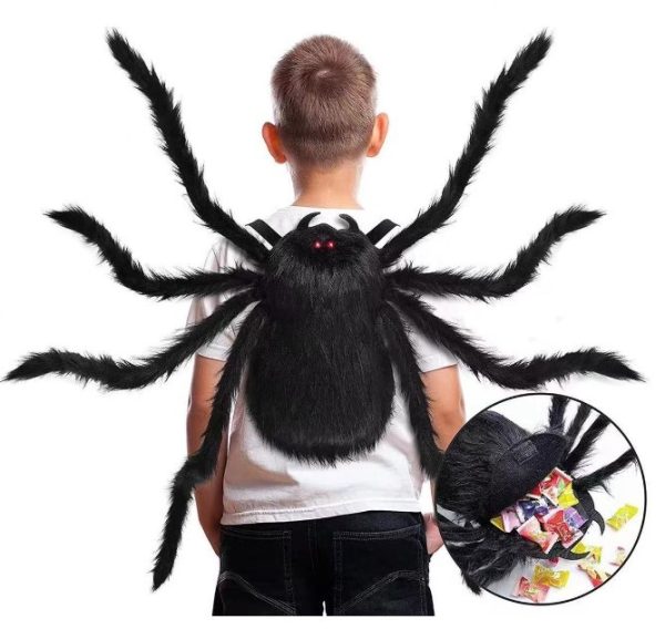 Mainan laba-laba halloween, Laba-laba usil candy pocket props foto