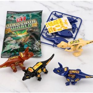 Mainan merakit dinosaurus murah, Dinosaur Assemble toys mini dinosauru