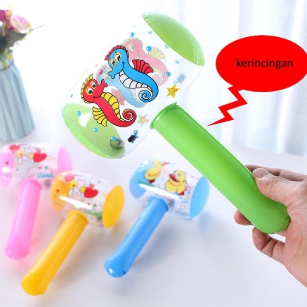 Balon hammer anak, Balon palu kerincingan anak, Balon kartun hammer - Image 3