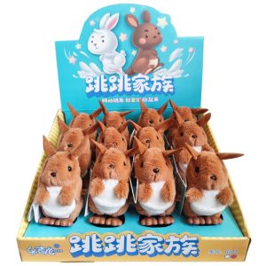 Mainan loncat putar ekor bulu boneka