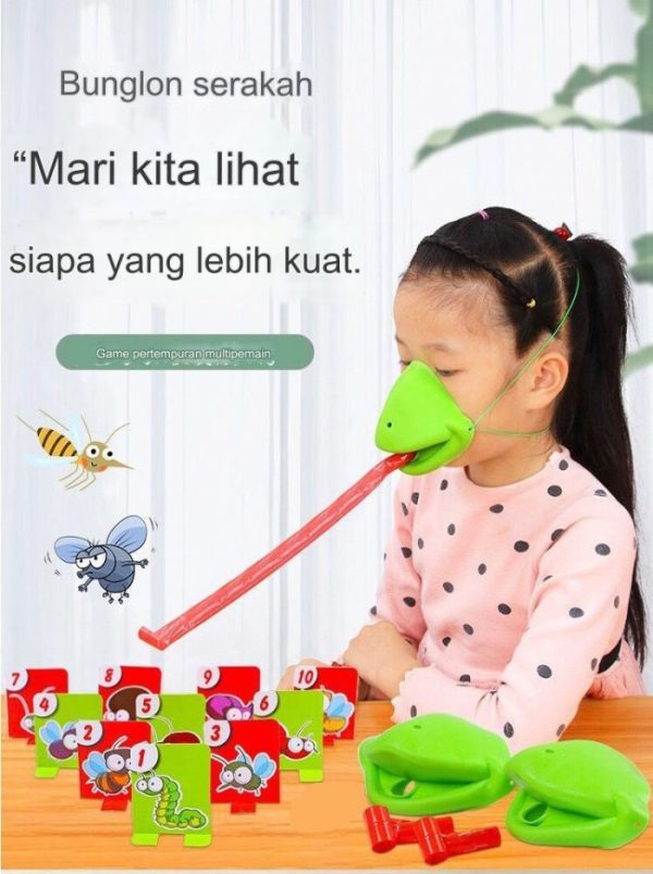 Mainan tic tac tongue, Mainan kodok katak julur lidah Battle interaksi
