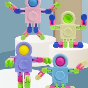 Mainan mini spinner robot, Fleksible spinner robot lucu