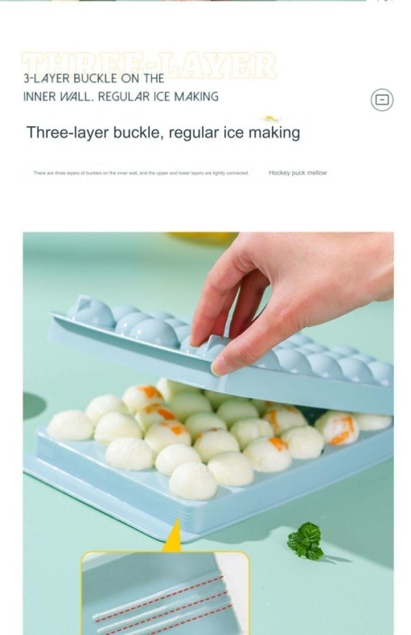 Cetakan jelly bulat, Ice cube jelly puding bulat hati diamond - Image 3