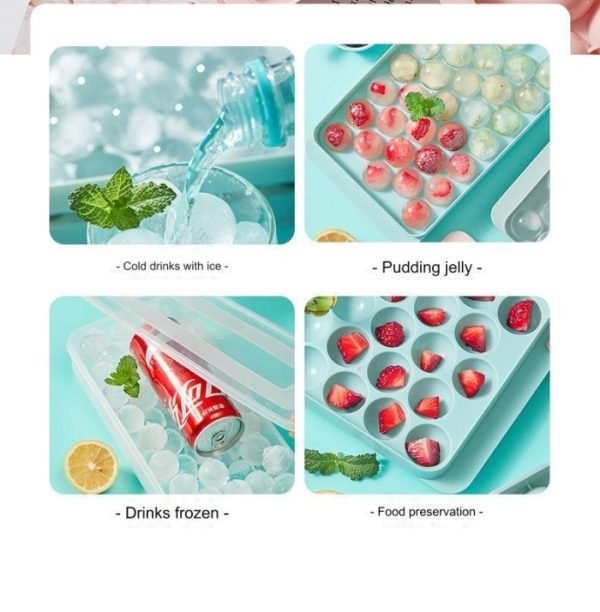 Cetakan jelly bulat, Ice cube jelly puding bulat hati diamond - Image 7