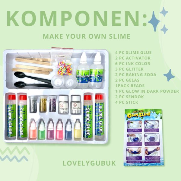Mainan kerajinan tangan Make Ur Own Slime, Art and Craft bikin slime - Image 5