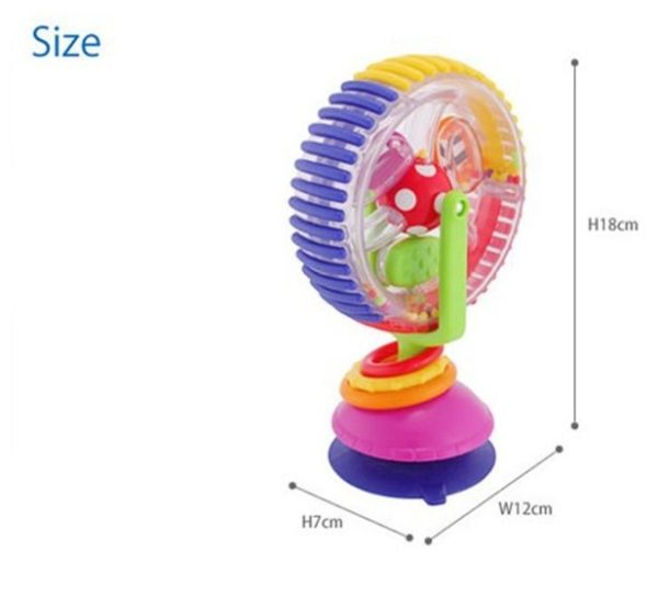 Mainan sensory bayi, Mainan kursi makan suction ferris wheel bayi - Image 2