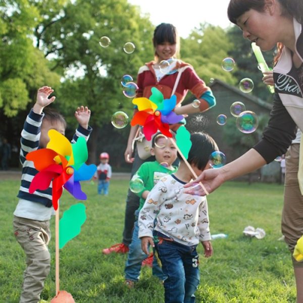 Mainan Kincir Angin Warna Warni, Plastic Windmill - Image 4