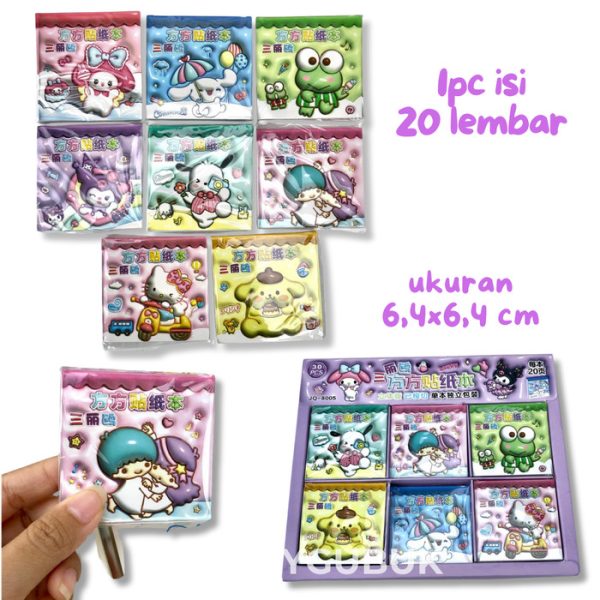 Buku stiker kecil kuromi cinnamoroll, Mini sticker book, Stiker lucu anak - Image 3
