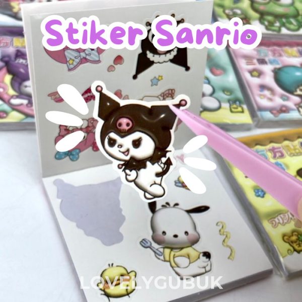 Buku stiker kecil kuromi cinnamoroll, Mini sticker book, Stiker lucu anak - Image 4