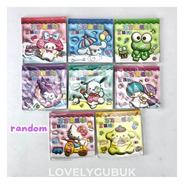 Buku stiker kecil kuromi cinnamoroll, Mini sticker book, Stiker lucu anak - Image 6