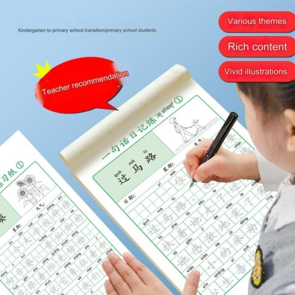Buku belajar menulis huruf mandarin, Buku Latihan Menulis Kalimat tulisan Mandarin Bishun - Image 2