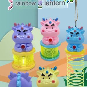 Mainan lantern lampion spring per kartun anak, lampion lampu lucu anak