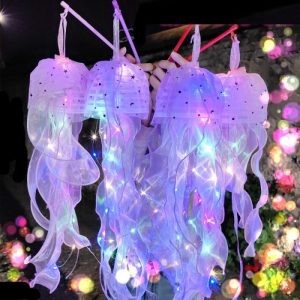 Mainan lampion lantern ubur-ubur, Jelly fish lantern lampion mooncake