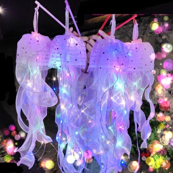 Mainan lampion lantern ubur-ubur, Jelly fish lantern lampion mooncake