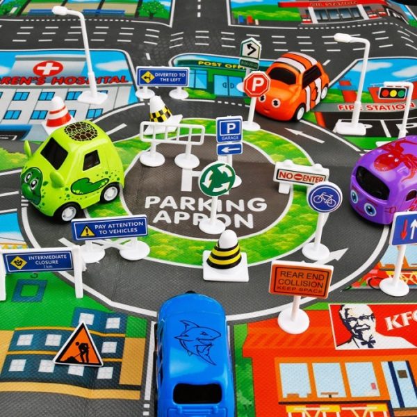 Mainan edukasi tanda jalan, Traffic Sign, Mainan mengenal tanda jalan mobil-mobilan - Image 7