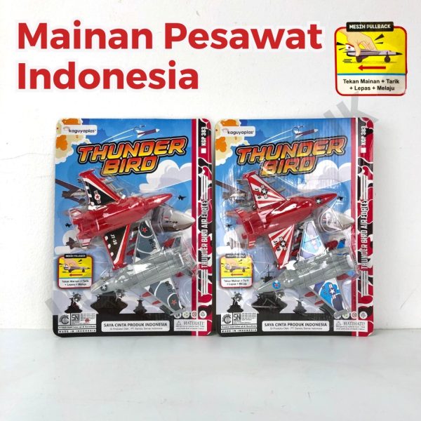 Mainan Pesawat Tempur TNI AU Airforce Rajawali Thunderbird KGP73 KGP182 KGP383 - Image 2
