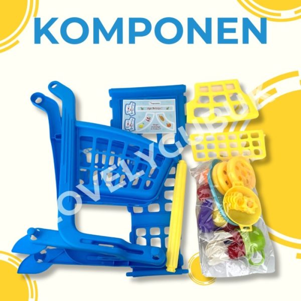 Mainan Trolly Masak - Masak, Mainan keranjang belanja KGP89 KGP88 - Image 2