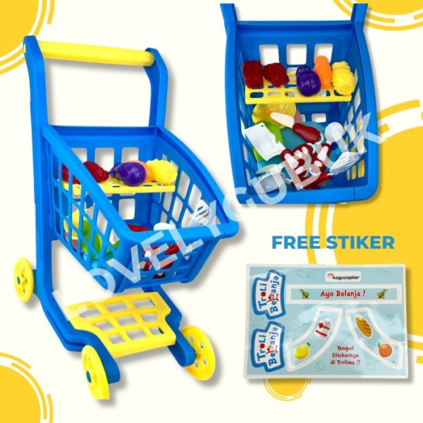 Mainan Trolly Masak - Masak, Mainan keranjang belanja KGP89 KGP88