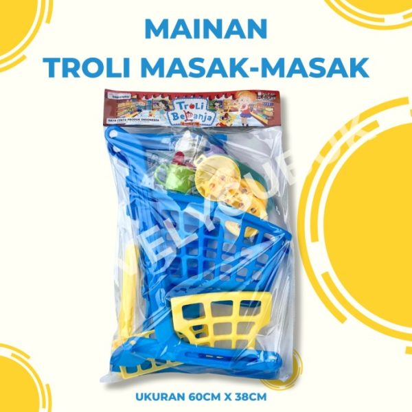 Mainan Trolly Masak - Masak, Mainan keranjang belanja KGP89 KGP88 - Image 3