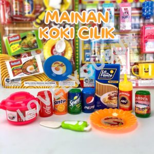 Mainan Masak Masakan Dapur Mie Goreng Jus Kaleng Koki Cilik Warmindo KGPSIM931 932 933