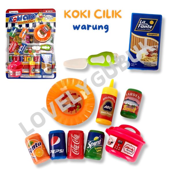 Mainan Masak Masakan Dapur Mie Goreng Jus Kaleng Koki Cilik Warmindo KGPSIM931 932 933 - Image 5