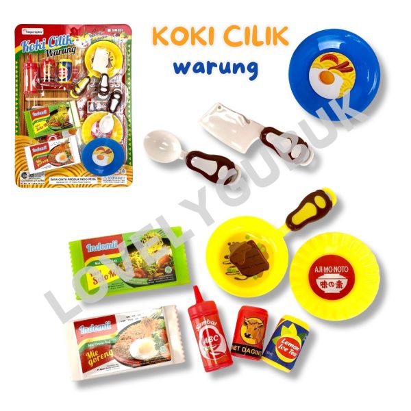 Mainan Masak Masakan Dapur Mie Goreng Jus Kaleng Koki Cilik Warmindo KGPSIM931 932 933 - Image 4