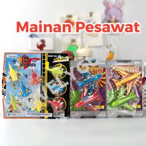 Pesawat Plastik Mainan Diecast Pullback Anak Koleksi Pesawat Superhero The Sky Soldier - KGP382 385