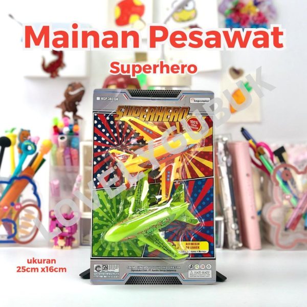 Pesawat Plastik Mainan Diecast Pullback Anak Koleksi Pesawat Superhero The Sky Soldier - KGP382 385 - Image 6