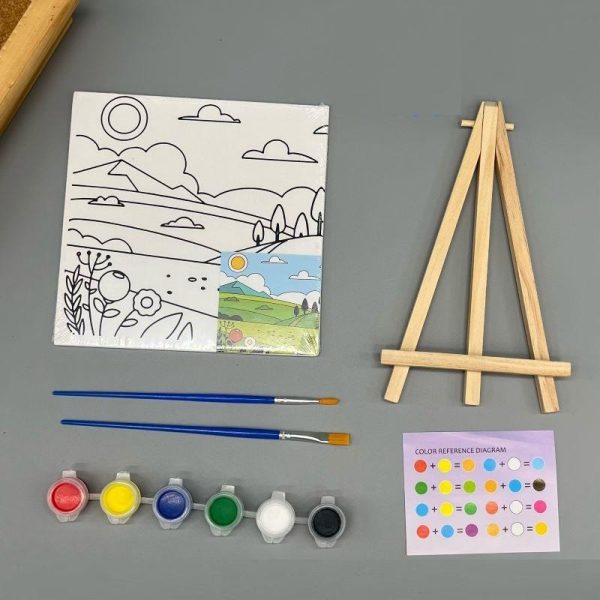 Set Melukis untuk Anak - anak dengan canvas mini. Paket Melukis Anak dengan Canvas, Mini Painting Set - Image 3