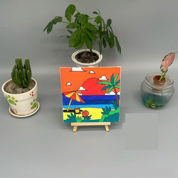 Set Melukis untuk Anak - anak dengan canvas mini. Paket Melukis Anak dengan Canvas, Mini Painting Set - Image 5