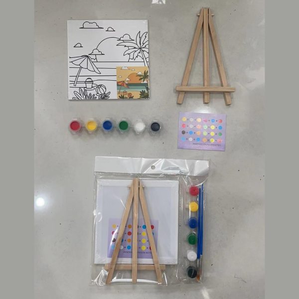 Set Melukis untuk Anak - anak dengan canvas mini. Paket Melukis Anak dengan Canvas, Mini Painting Set - Image 6