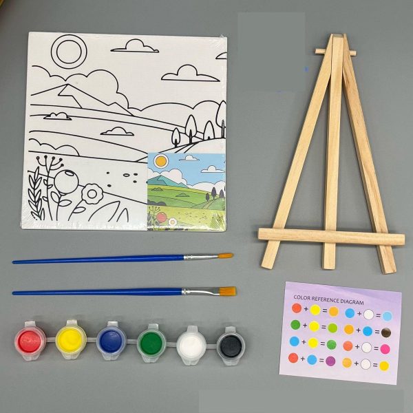 Set Melukis untuk Anak - anak dengan canvas mini. Paket Melukis Anak dengan Canvas, Mini Painting Set - Image 8