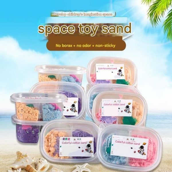 Set Mainan Pasir Ajaib Sand Anak Edukatif Aman Dengan Cetakan - Image 2