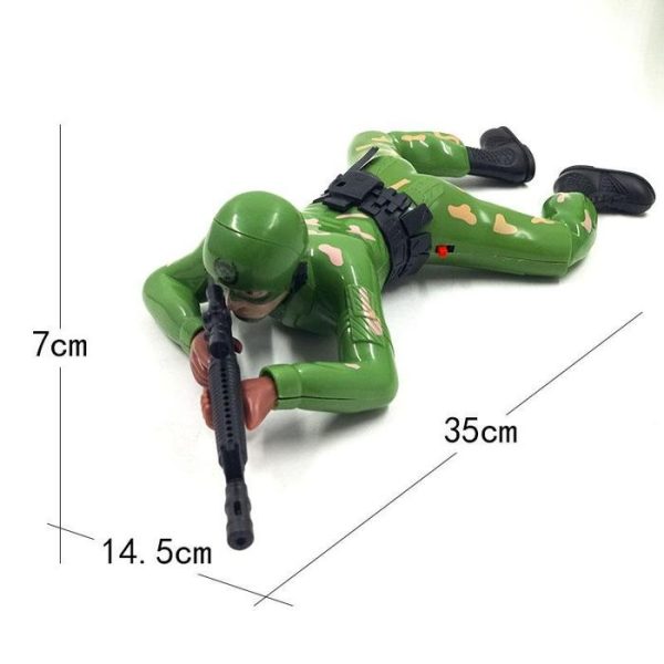Mainan Action Figure Tentara Merangkak Camouflage Dengan Efek Suara - Image 5