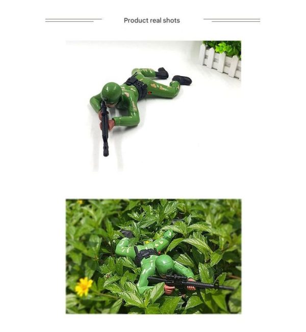 Mainan Action Figure Tentara Merangkak Camouflage Dengan Efek Suara - Image 6
