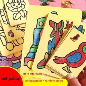 Murah! Kit Mainan Edukasi Anak Lukisan Pasir Sand Painting Isi Random