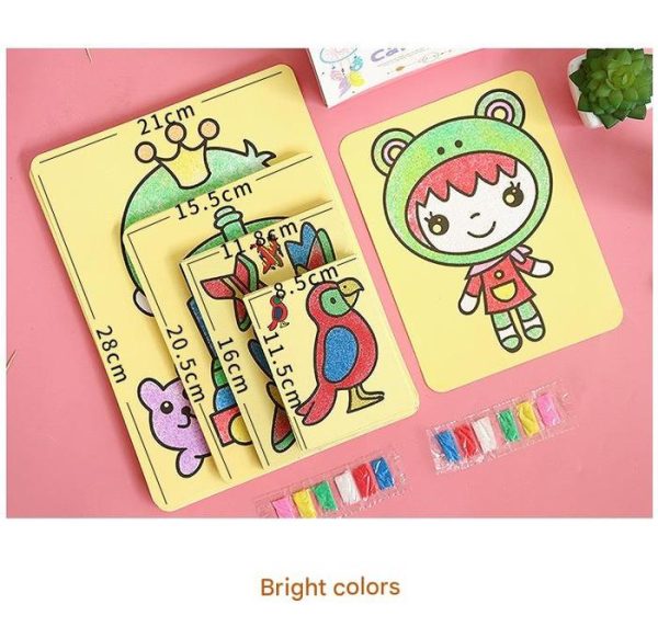 Murah! Kit Mainan Edukasi Anak Lukisan Pasir Sand Painting Isi Random - Image 2