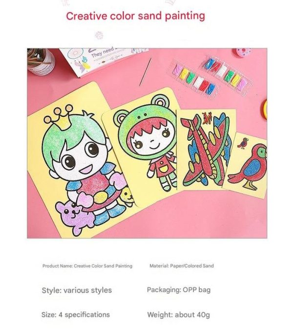 Murah! Kit Mainan Edukasi Anak Lukisan Pasir Sand Painting Isi Random - Image 5